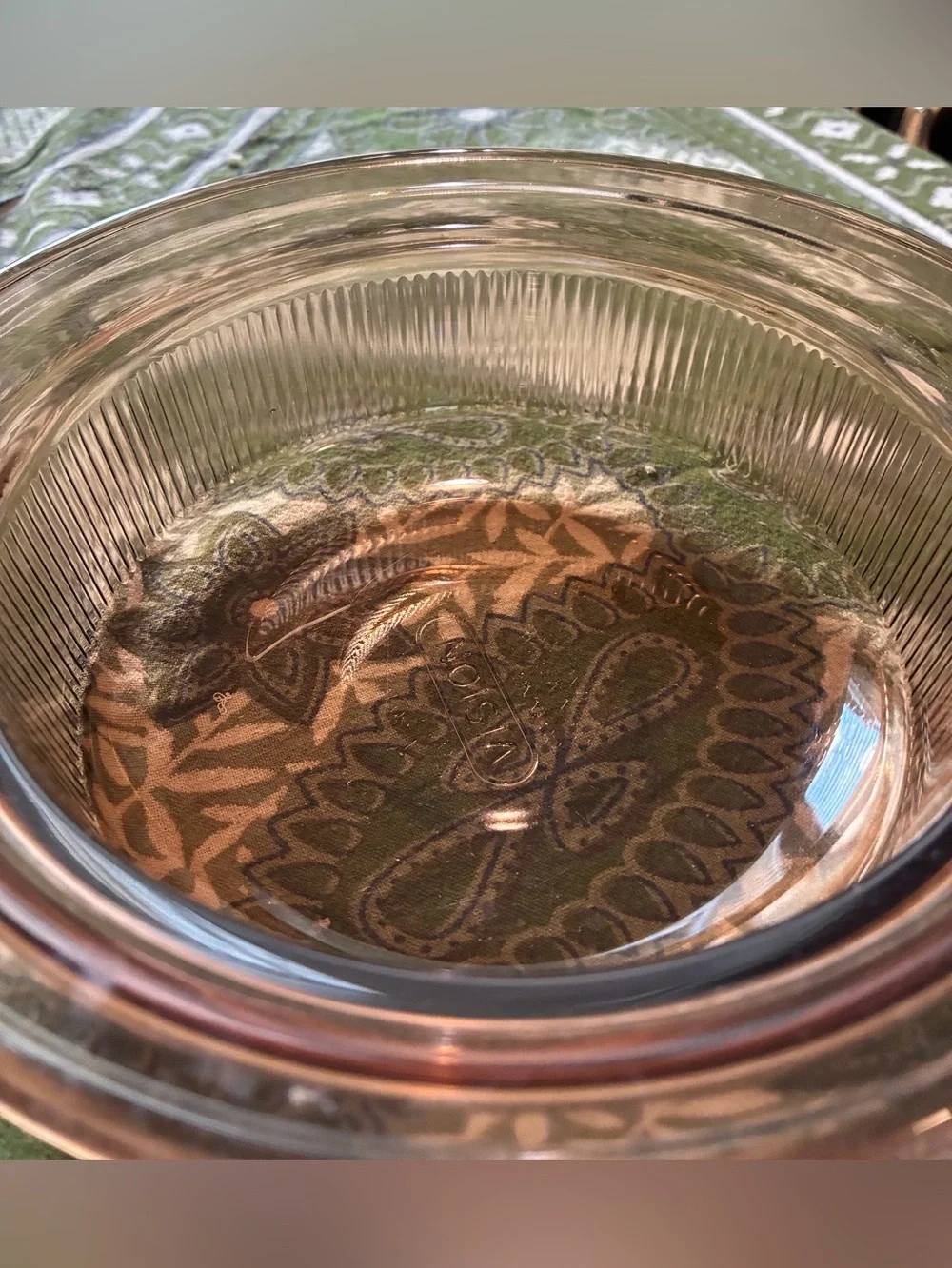 “Visions” by Corning Glass Bakeware 24oz. Vintage Amber Color Introduced in 1983